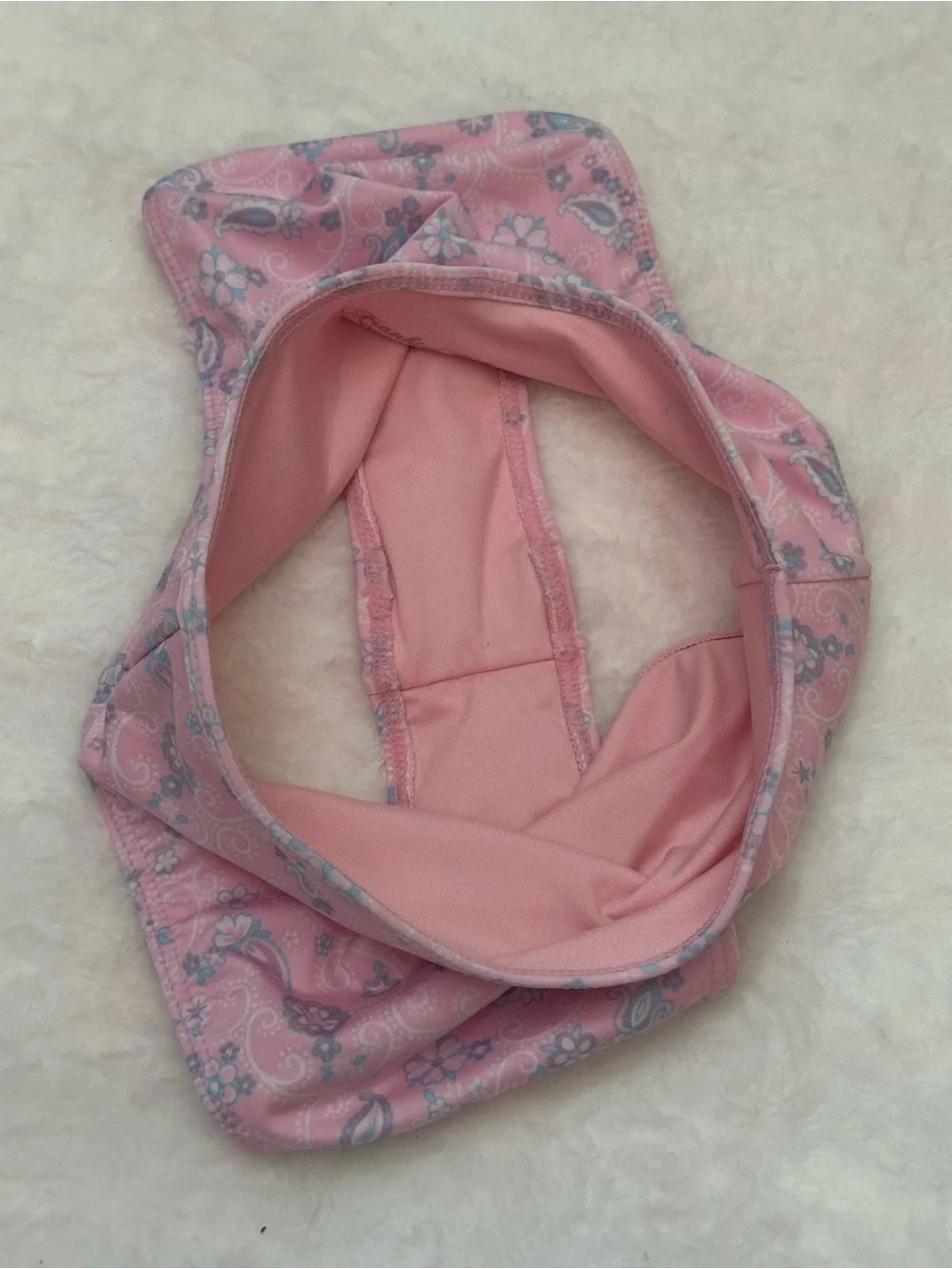 New! Frankie's Bikinis x VS Pink Paisley High-Cut Bikini Bottoms 39067